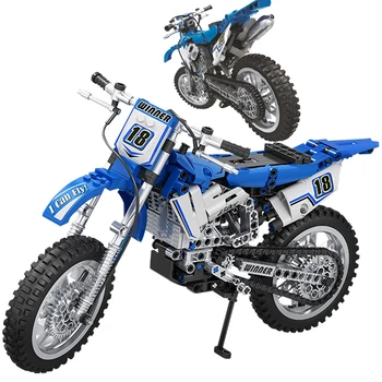 

Simulation Off-road Motorcycle Model Building Blocks City Car DIY Assemble Bricks Educational Toys for Kids Gift