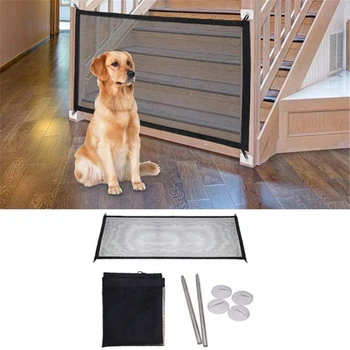

Magic-Gate Dog Pet Fences Portable Folding Safe Guard Indoor and Outdoor Protection Safety Magic Gate For Dogs Cat Pet
