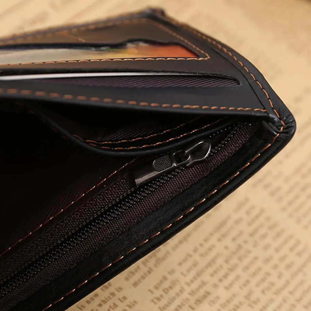 Мужские повседневные маленькие кошельки для денег из искусственной кожи новый