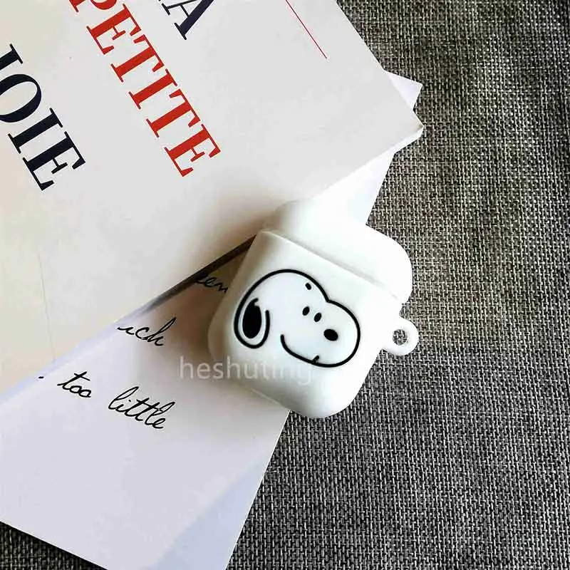 snoo Милый мультяшный беспроводной Чехол для наушников для Apple AirPods силиконовый чехол для зарядки наушников Защитный чехол для AirPods - Цвет: snoo