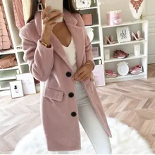 JAYCOSIN новое длинное осенне-зимнее пальто женское пальто из искусственной смеси Женская куртка зимнее женское пальто теплое тонкое Элегантное Длинное Пальто Верхняя одежда