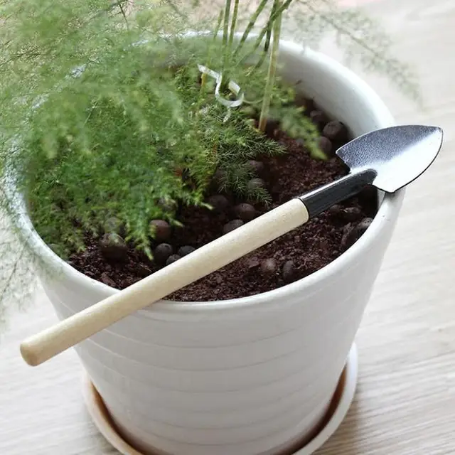 Rozsdamentes Acél Otthoni Kertészeti Szerszámkészlet Erkély Mini Ásó Öltönyök Háromrészes Lapát Rake Kerti Szerszámok Kombinációja - Image 5