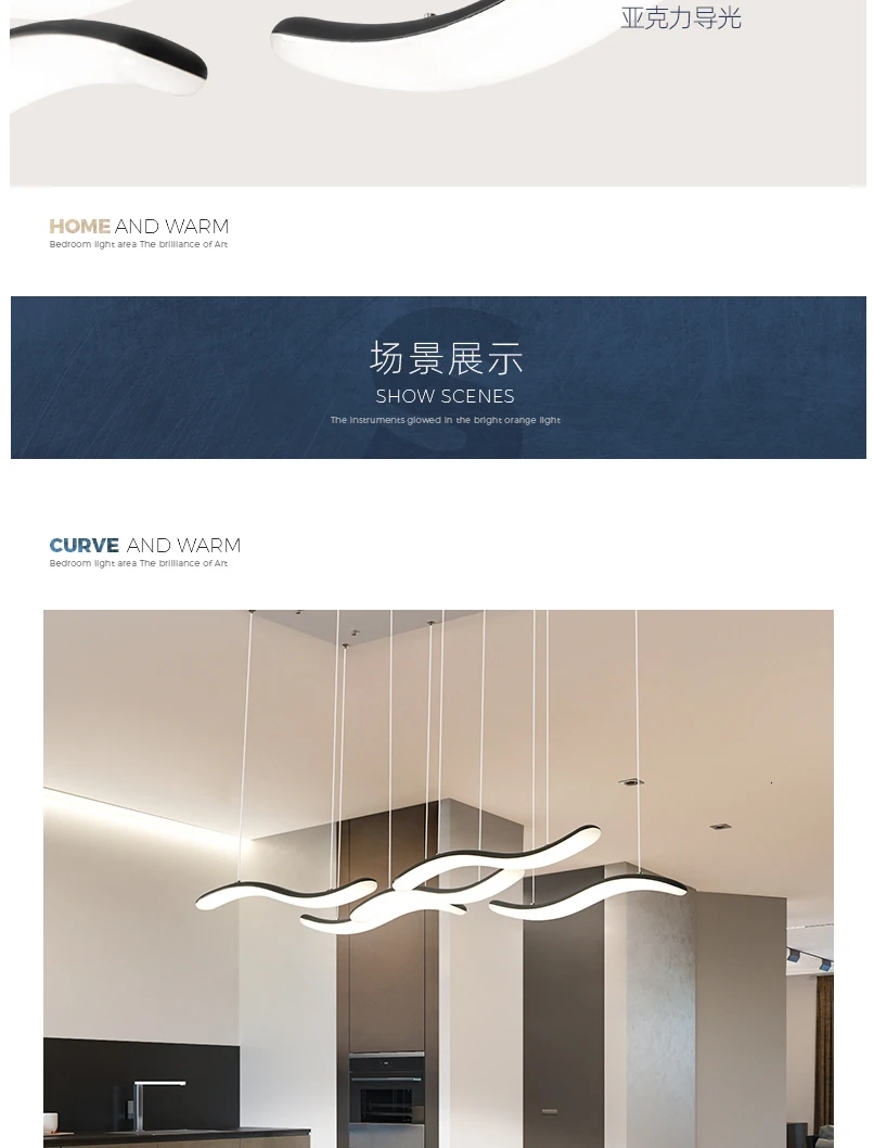 Modern LED Chandelier For Living Dining room Bar Suspension luminaire AC90-265V Lustre Pendant Chandelier for Kitchen Bar office
