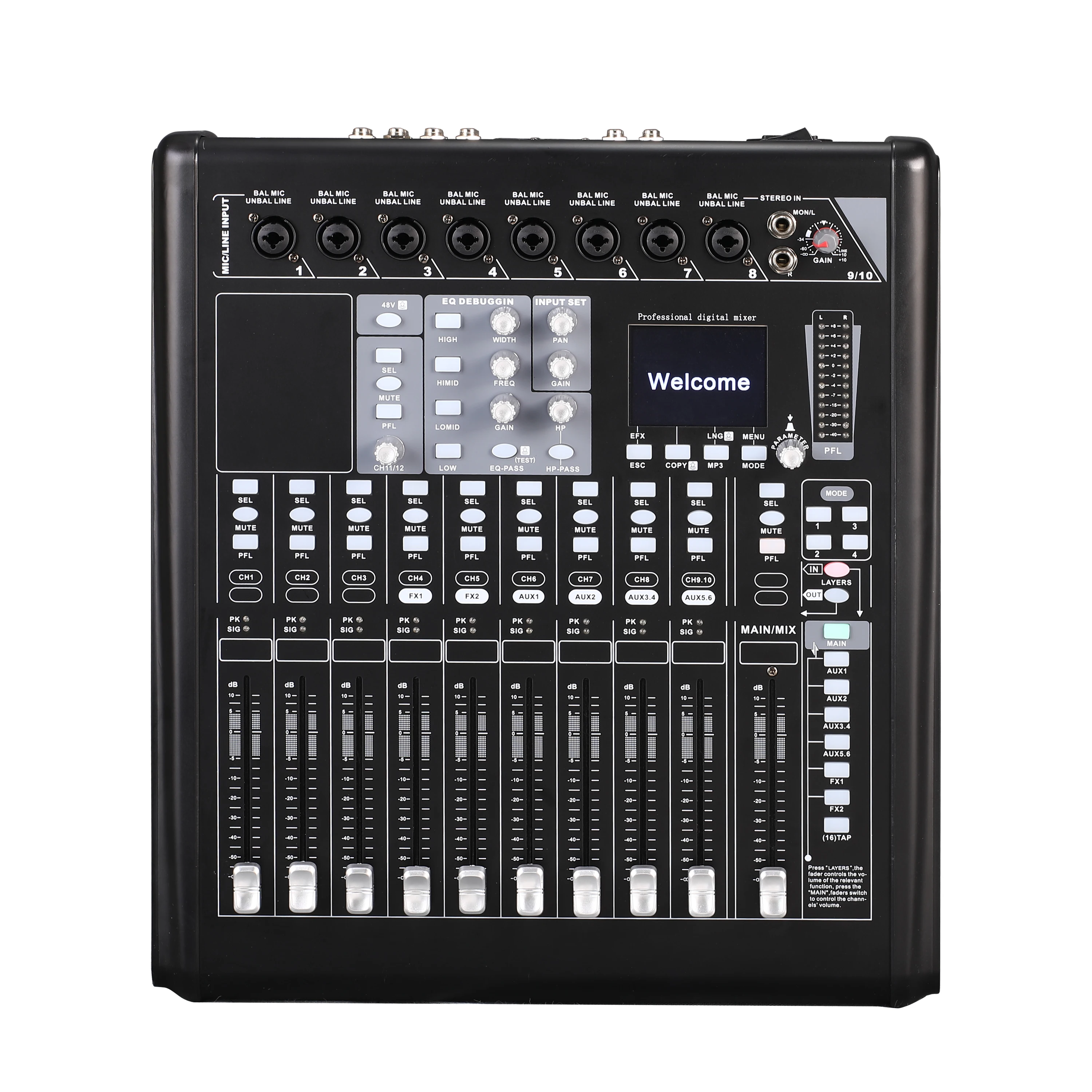 Betagear MX8812 digital mixer audiobatidoraaudio