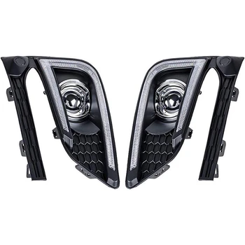 

for Chevrolet Cruze 2016-2018 LED DRL Daytime Running Light Fog Lamp Turn Signal