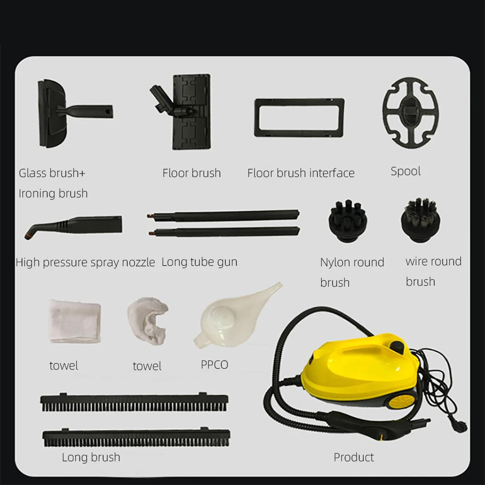 US $66.00 2000watt Auto Interior Steam Cleaner Neat Steam Mop 16L Capacity 4Bar Pressure