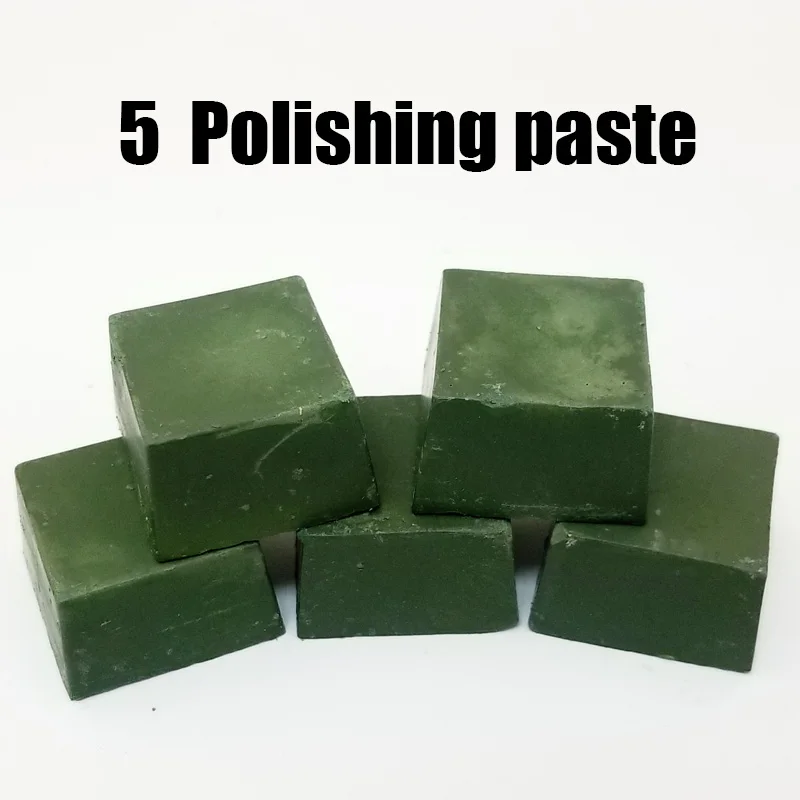 Кожа Honing Strop соединение шлифовальный нож паста - Цвет: 5 pcs grinding paste