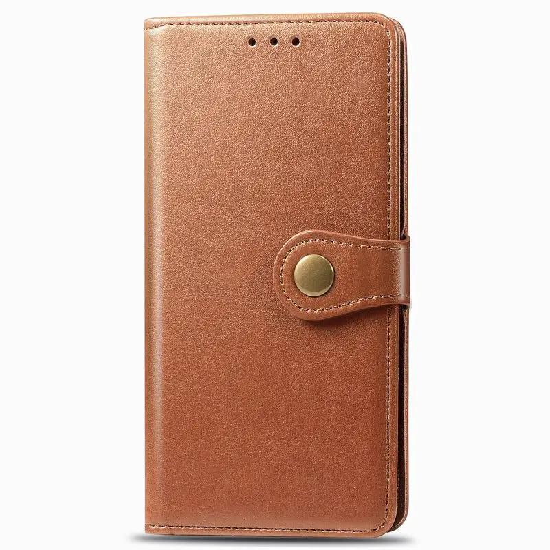Чехол для телефона s для Xiaomi Redmi Note 8 T, чехол-книжка, роскошный кожаный чехол-кошелек с магнитной подставкой, чехол для телефона для Redmi Note 8 T, чехол - Цвет: Brown Case