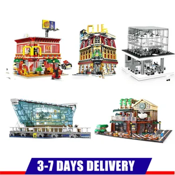 

SD6901 SD6991 601099 601093 SD6900 Creative City Street Architecture House Club Building Blocks Model Bricks Toy Gift for Kids