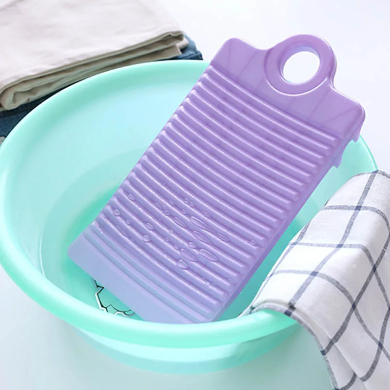 1 шт. портативная утолщенная мини-мочалка противоскользящие аксессуары для стирки доска для мытья пластиковой одежды чистящие инструменты - Цвет: Фиолетовый