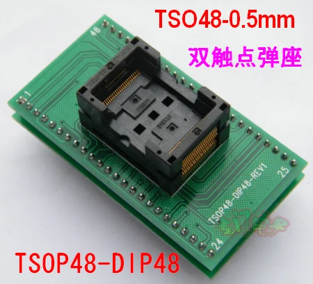 TSOP48 к DIP48 конвертер 610p тестовый стенд программист горелка PEB-1
