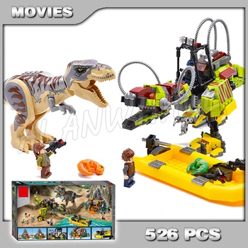 

526pcs Jurassic World Dinosaur T.rex vs Dino-Mech Battle 82153 Model Building Blocks Gifts Brick Compatible With
