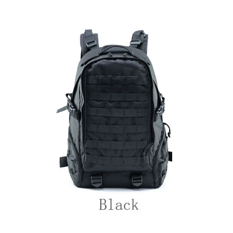 Тактическая Сумка Molle для охоты на открытом воздухе, камуфляжный рюкзак, армейский вентилятор, снаряжение для кемпинга, Рюкзак Для Путешествий, Походов - Цвет: Черный цвет