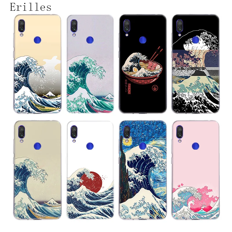 Силиконовый чехол Great Wave off Kanagawa для Xiaomi Redmi Note 9 8 7 6 5 Plus 4 Pro 7A S2 6A 5A K30 задняя крышка