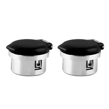 

2X Outlet Plug Cover Cap Dash Retainers 12V Power For Silverado Sierra Chevy GMC