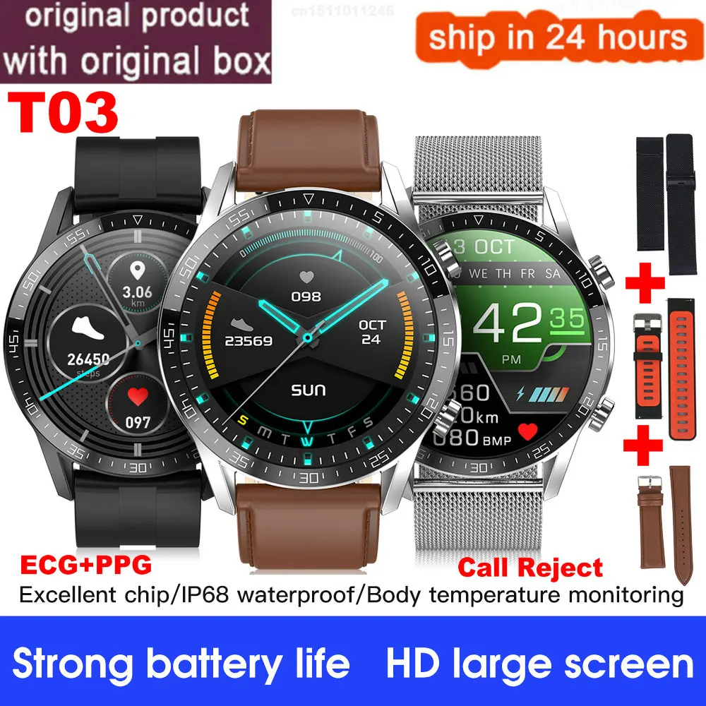 Huawei Watch Gt 2 Température Corporelle Montre connectée T03 pour hommes, moniteur de température continue 24 h,  IP68, ECG PPG BP, moniteur de fréquence cardiaque, moniteur d'activité  physique, nouveau - AliExpress