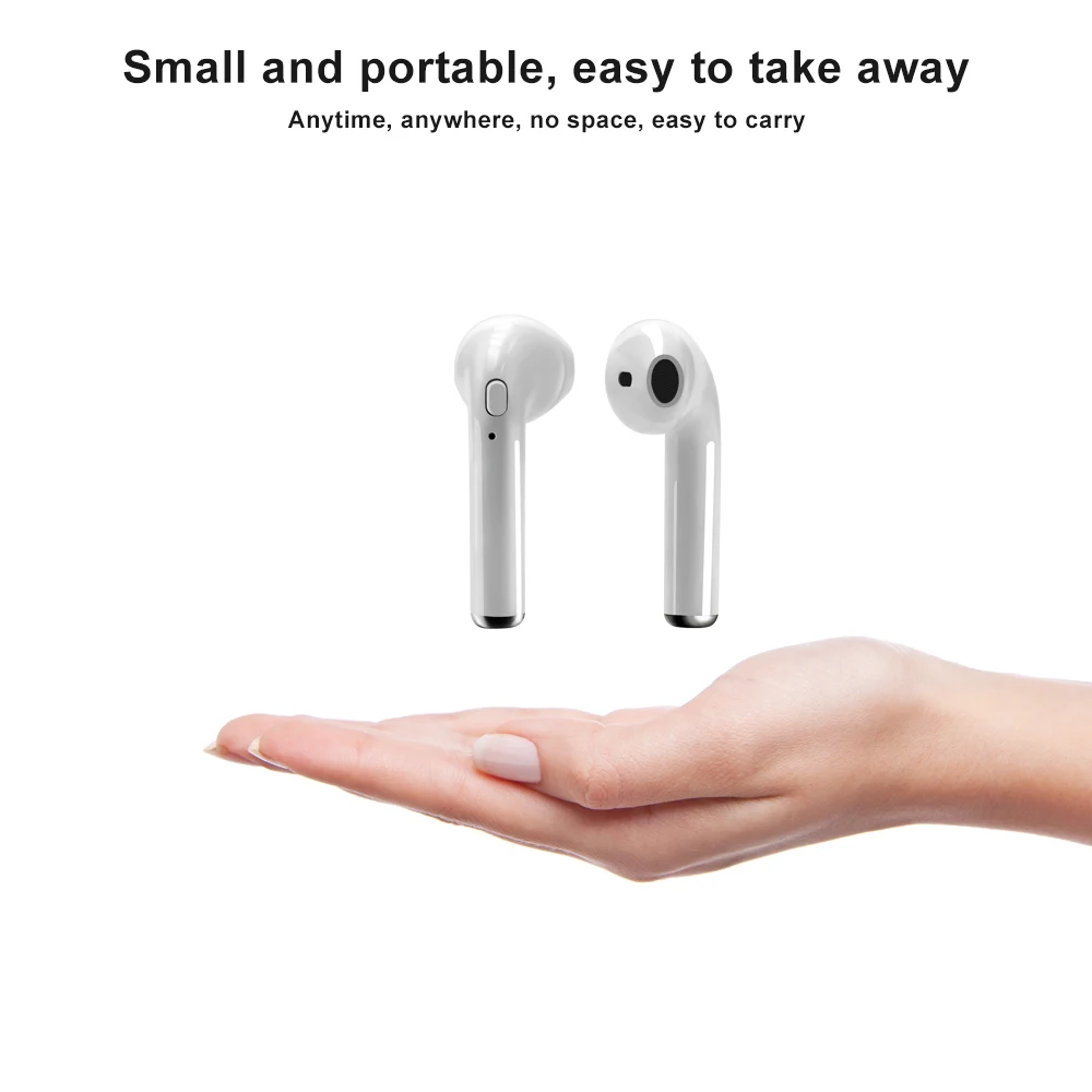 i7s TWS Wireless bluetooth Earpiece Bluetooth 5.0 Earphones sport Earbuds Headset With Mic For smart Phone For Xiaomi For Samsun