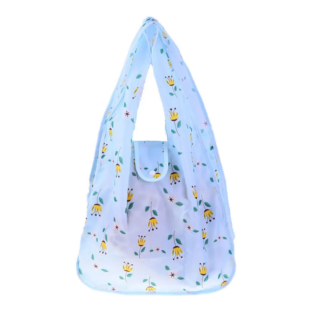 light blue 4 стиля, новинка, водонепроницаемая полиэфирная Складная многоразовая Эко сумка для покупок, дорожная сумка, сумка-тоут, сумки на плечо, повседневные - Цвет: light blue