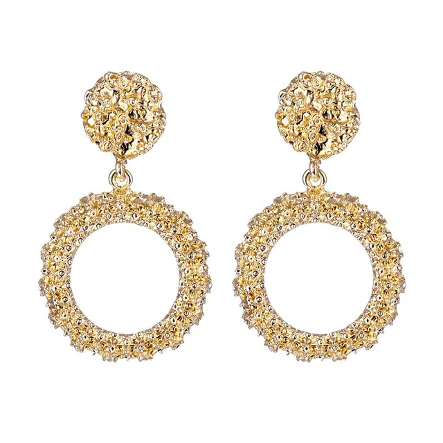 Vintage Clips Earrings for Women Gold Silver Color Geometric Statement Clip on Earrings No Pierced Charm ear clip earrings clip earrings ear clip