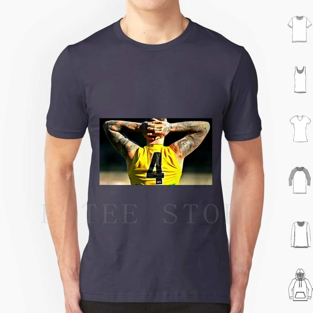 Maglietta Polverosa Da Uomo In Cotone 6Xl Dustin Dustin Tattoo Tattoo Tatuaggi Byrd Byrd Tigers Tiges Afl Premiagrumi Premiers