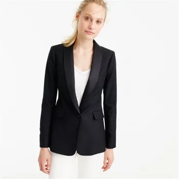 

Black Jacket White Pants Womens Business Suits Formal Office Uniform Female Work Wear 2 Piece Blazer Ladies Trouser Suit