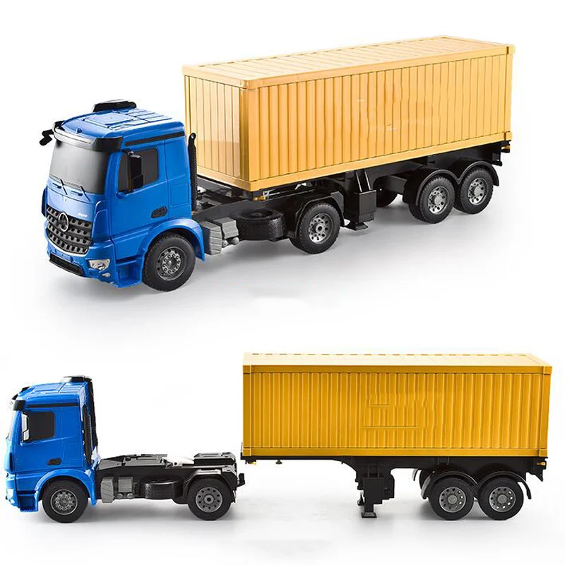 2.4GHZ Remote Control Toy Container Container Big Truck Model Transport Vehicle Charging Dynamic Remote Control Toy 1:20