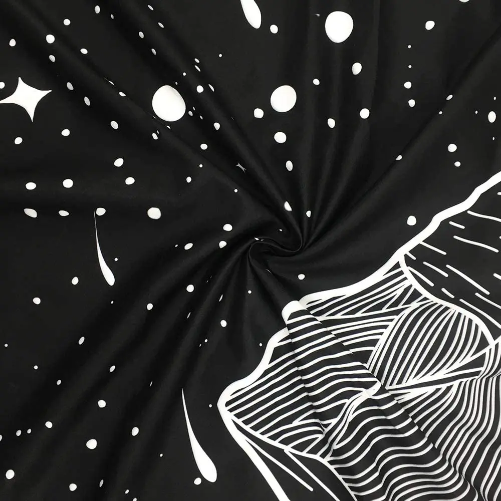 Psychedelic Montenegro Moon МАНДАЛА ГОБЕЛЕН настенное крепление Небесный гобелен хиппи