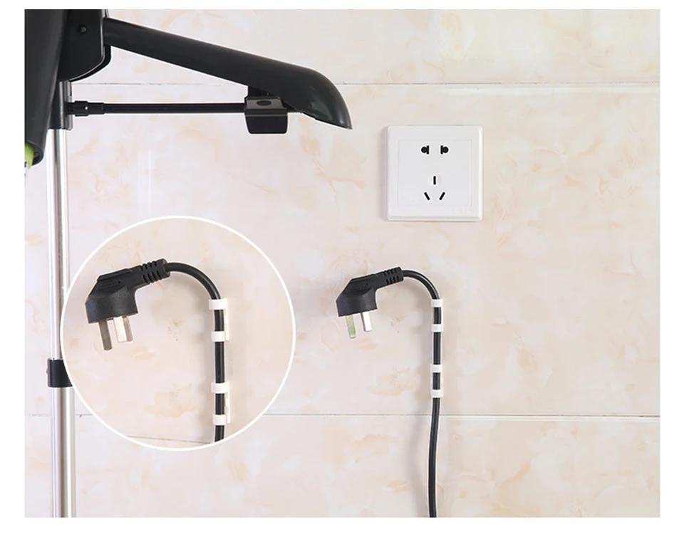 Cable Winder Wire Management Cable Organizer Desktop & Workstation Cord Clips Management Holder Data Telephone Line Sleeve (13)
