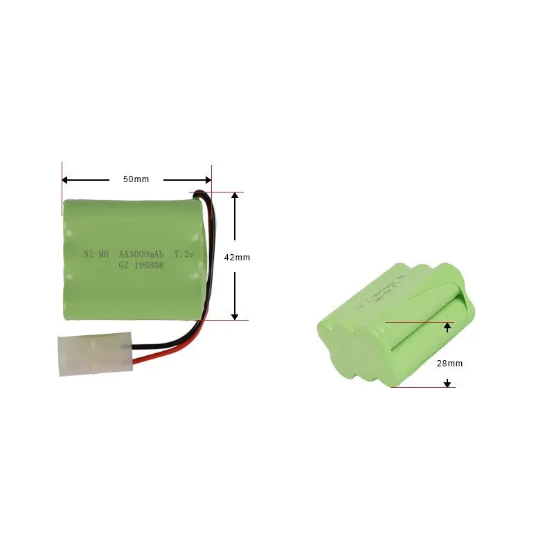 SM Plug) Ni-CD 7,2 в 3000 мАч батарея+ USB зарядное устройство для радиоуправляемых игрушек автомобиль Танк Поезд робот лодки пистолеты AA 7,2 в перезаряжаемый аккумулятор