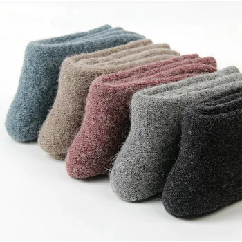 

1Pairs Winter Thickening Women's Socks Plush For Warmth Wool Socks Sleep Extra Thick Towel Long Socks Medium Tube Cotton Socks