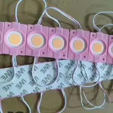 Круглый впрыск COB Светодиодный модуль светильник задняя светильник светодиодный задний светильник DC12V 2,4 W 240lm COB IP65 для письма канала 46 мм(Д)* 30 мм(Ш)* 3 мм