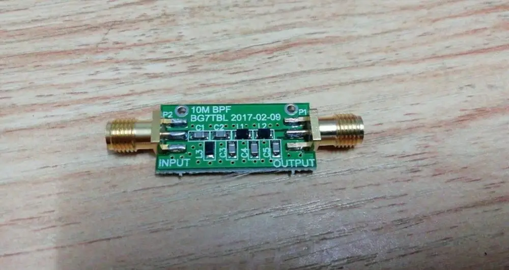 10m 10MHz number band pass filter