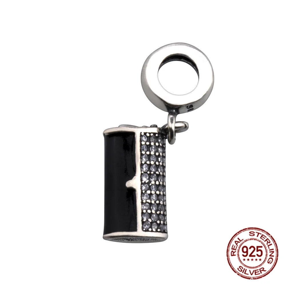 S925 sterling silver girls bag pendant a pair of bee necklace pendants for bracelet beads