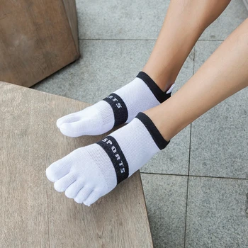 

1Pair Five Finger Socks Men's Pure Cotton Sports Breathable Comfortable Shaping Anti Friction Men's Five Finger Socks