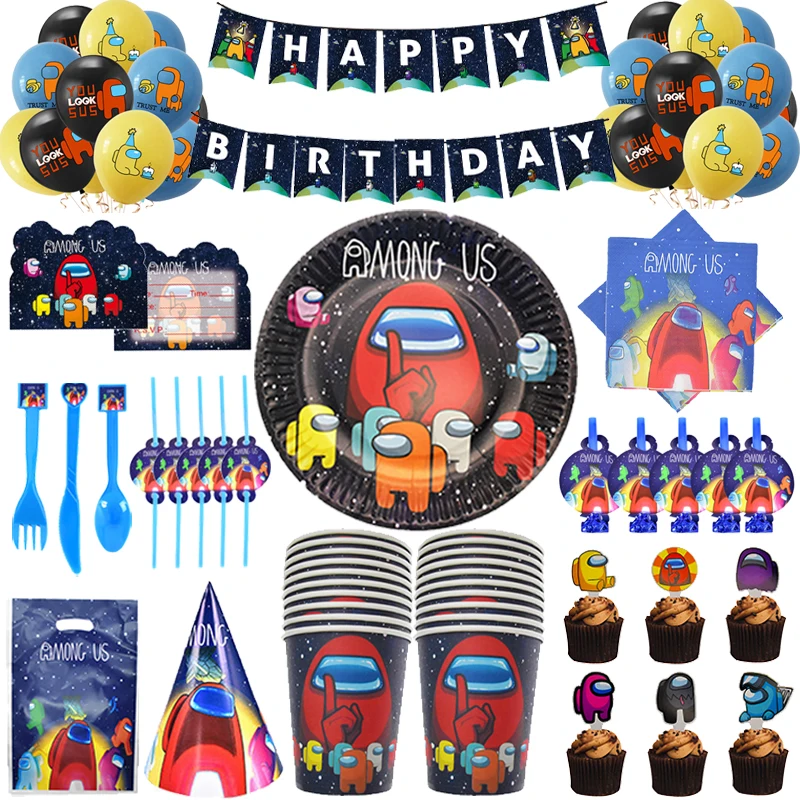 У нас принадлежности для тематической вечеринки одноразовая посуда кружки, тарелки, салфетки соломы воздушный шар с днем рождения ребенка любимые украшения|Одноразовая посуда для вечеринок| | АлиЭкспресс - Популярные товары для дома