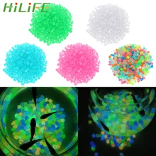 HILIFE Смола светящиеся Галька Гравий светящийся камешек 300 шт./упак. искусственный булыжник 14 мм садовое украшение