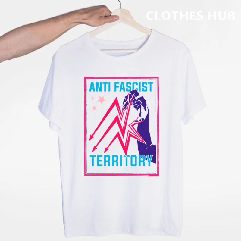 Antifa Antifascist Anarchy Anarchist T Shirt Loose Short Sleeves T Shirts For Men Cool T Shirts T Shirts Aliexpress