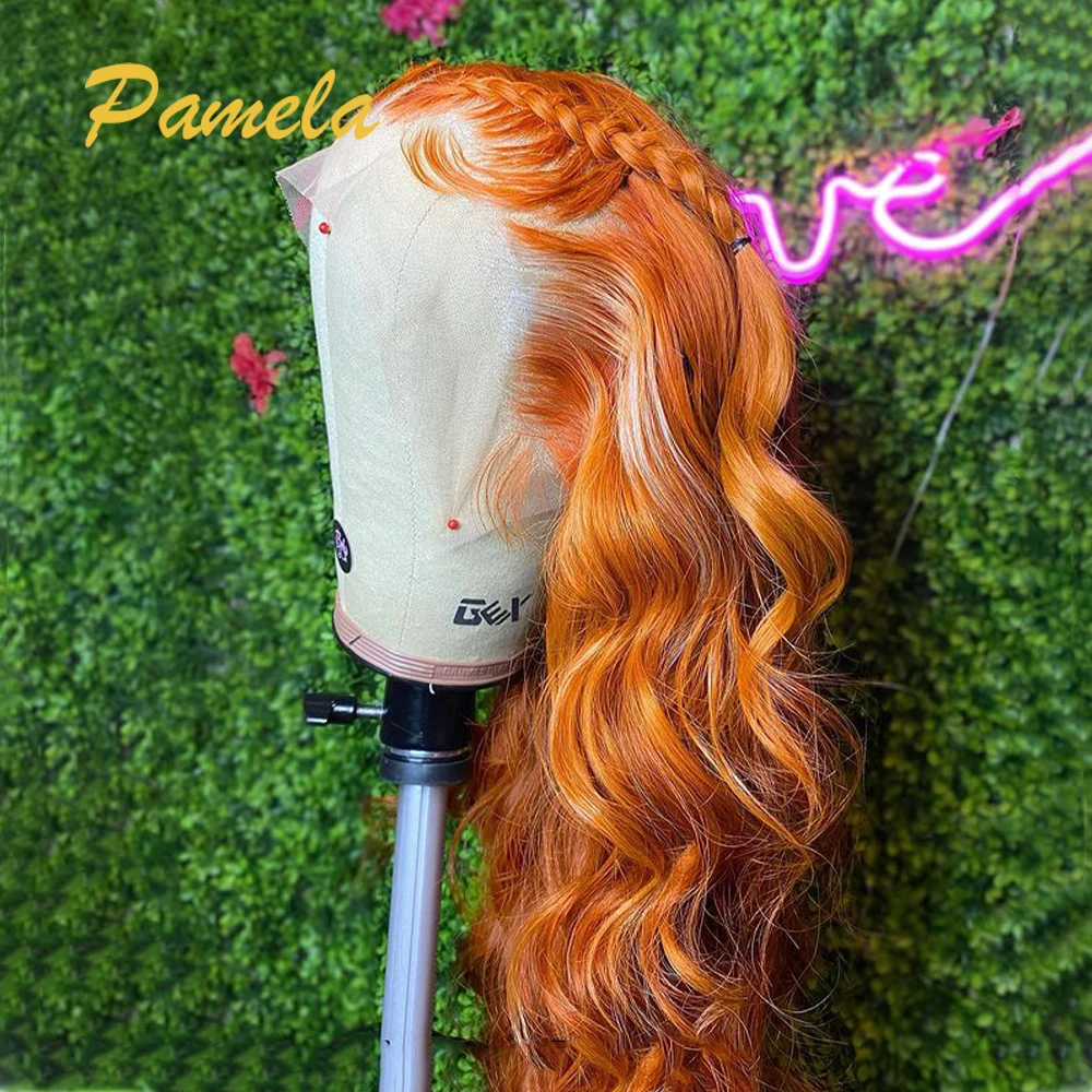 新規登録25 Off 30インチ生姜オレンジ613色hd透明レースフロンタルウィッグブラジルバージンヘアー13 4ハイライト実体波レースフロント人間の髪かつら 直販限定 Dbernardo Com Br