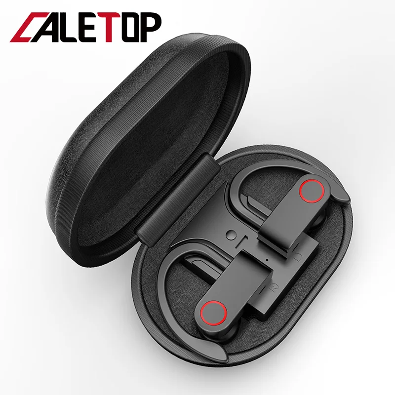 Comprare TWS Bluetooth 5.0 Auricolare A9 di Sport Della Cuffia con Gancio Dell orecchio Senza Fili Auricolari IPX7 Impermeabile HIFI Bass Auricolare Con Cancellazione del Rumore