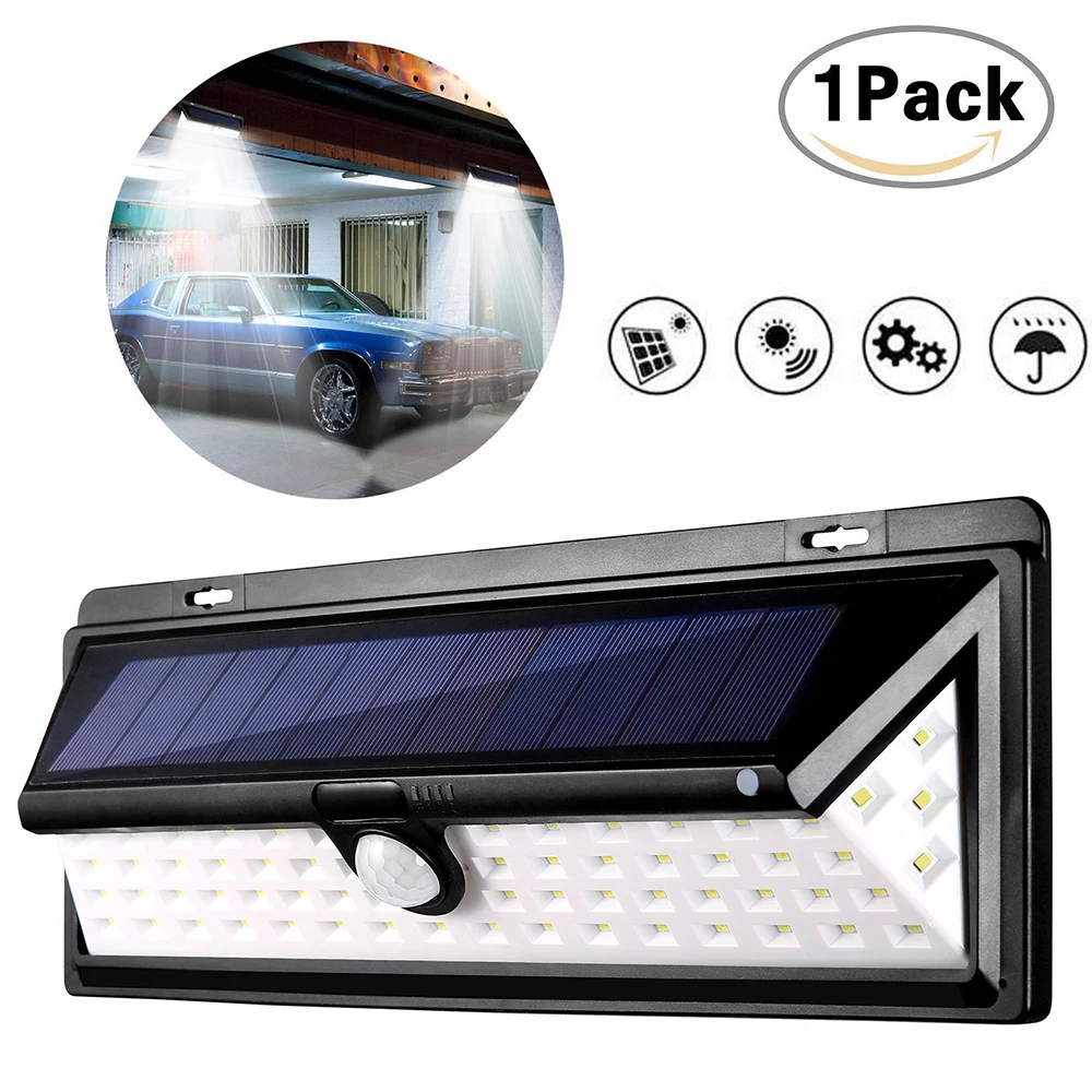 

Street Lamp 66LED Home Light Controlled Outdoor Solar Power Walkway Lights Durable Motion Sensor Flashlight Wall Light