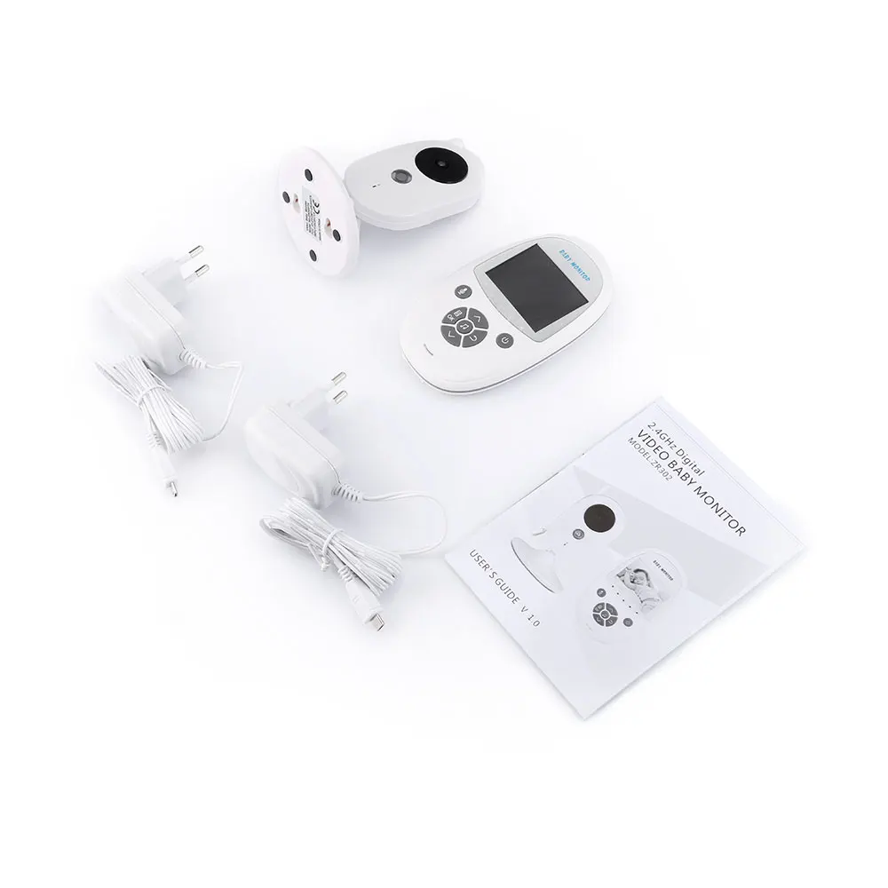 Video Baby Sleeping Monitor Camera 2.4-Inch Two-Way Talk Night Vision Lullaby Play Lullabies Baby Monitor Measure Temperature