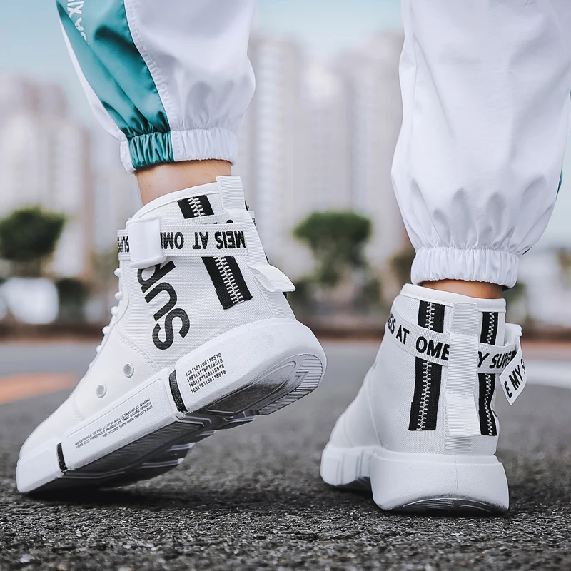 Новинка 2020 дышащие мужские хип хоп ботинки для скейтбординга высокие уличные