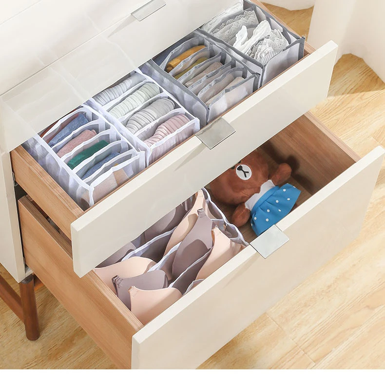 Fold Able Wardrobe Storage Organizer, Bra, Underwear, Clothes Container