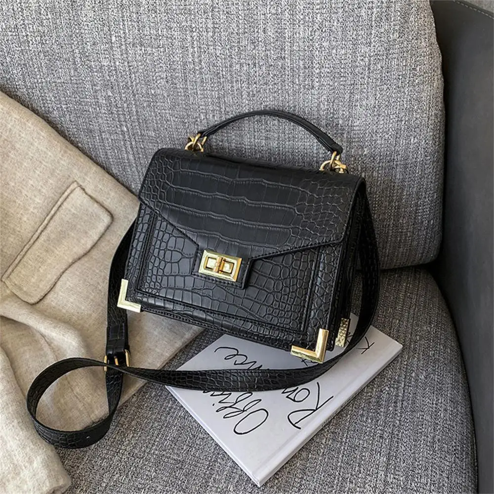 

Women's Designer Luxury Handbag 2019 High Quality Crossbody Bag PU Leather Women Handbags Crocodile Pattern Messenger Bag #15