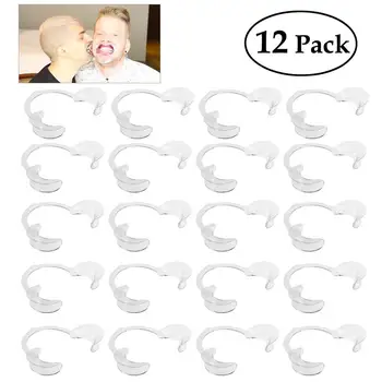 

12pcs Disposable C-Shape Oral Cheek Mouth Lip Photobooth Props Retractor Opener Prop For Adult Fun Game PARTY Decor Supplies