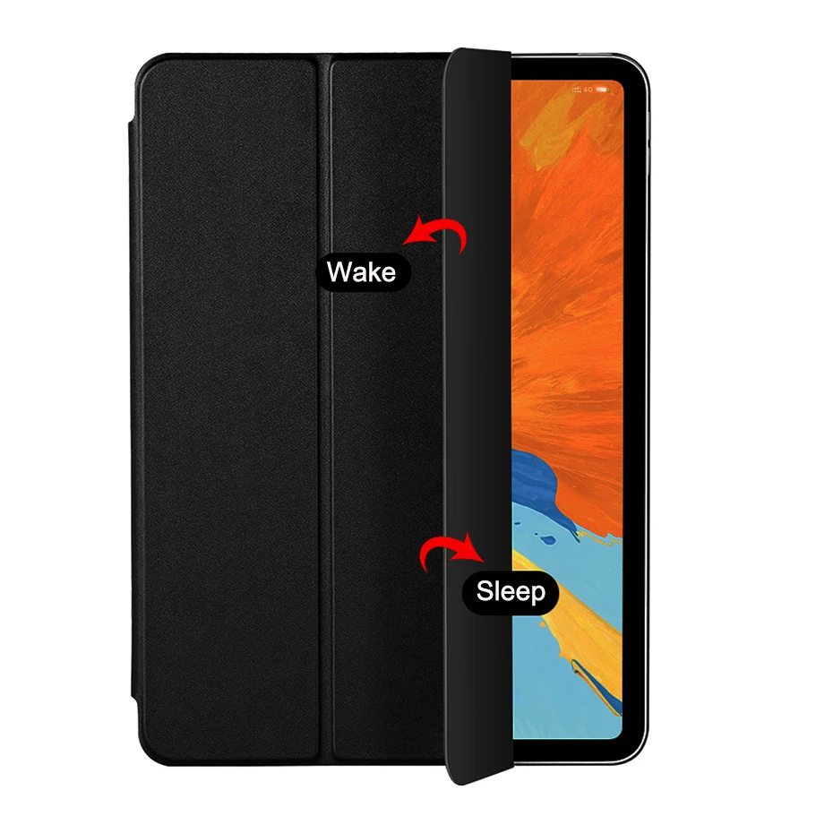 Case For Samsung Galaxy Tab A 8.0 10.1 SM-T290 T295 T510 T515 T580 Flip Trifold Stand Case PU Leather Full Smart Auto Wake Cover