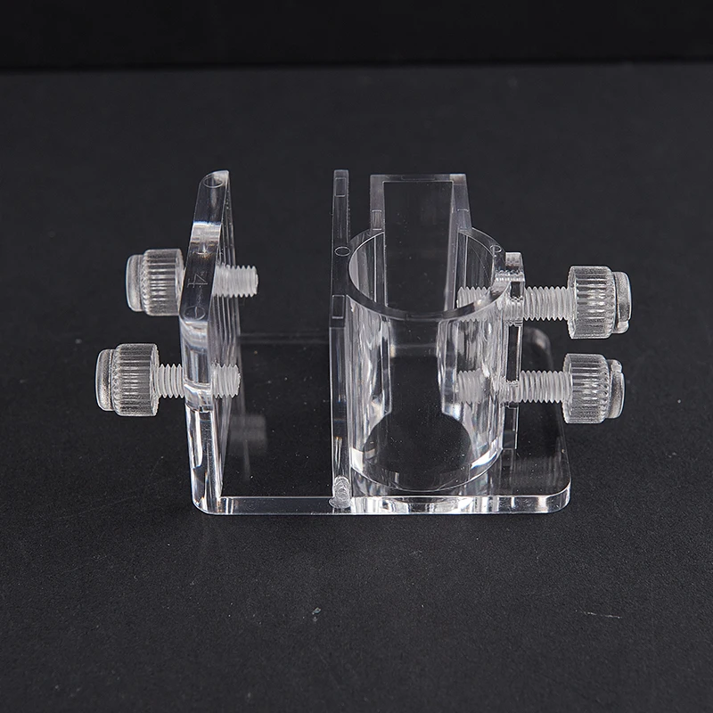 Aquarium Inflow Outflow Tube Holder Acrylic Mount Aquarium Fixing Tubing Clamp Inlet and Outlet Pipe Fixing Frame