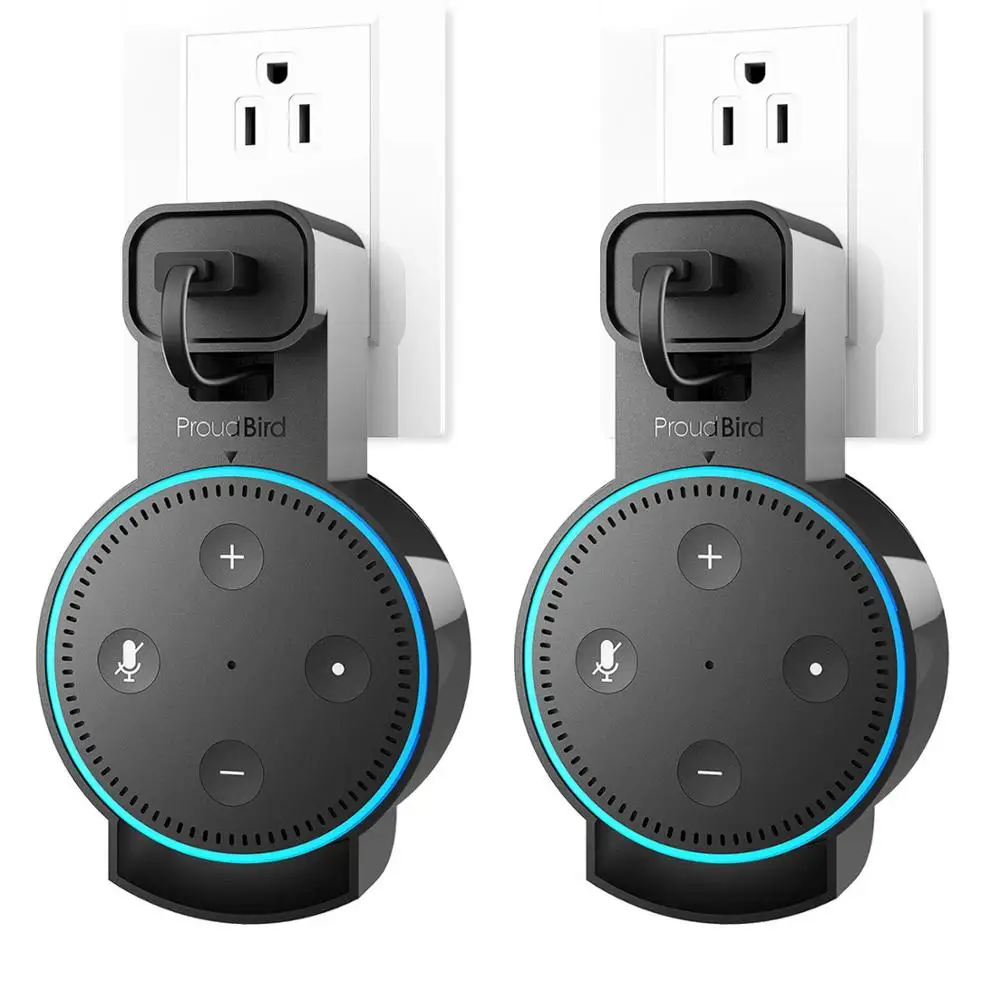 Держатель для розетки GGMM Echo Dot 2rd Gen портативный держатель с адаптером зарядки