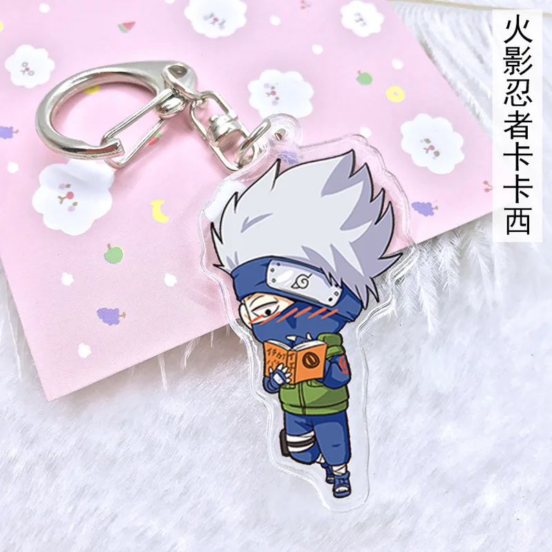 Аниме Наруто акриловый брелок Uchiha Obito Deidara Sasori Uchiha Itachi мультфильм двухсторонний кулон брелок ювелирные аксессуары