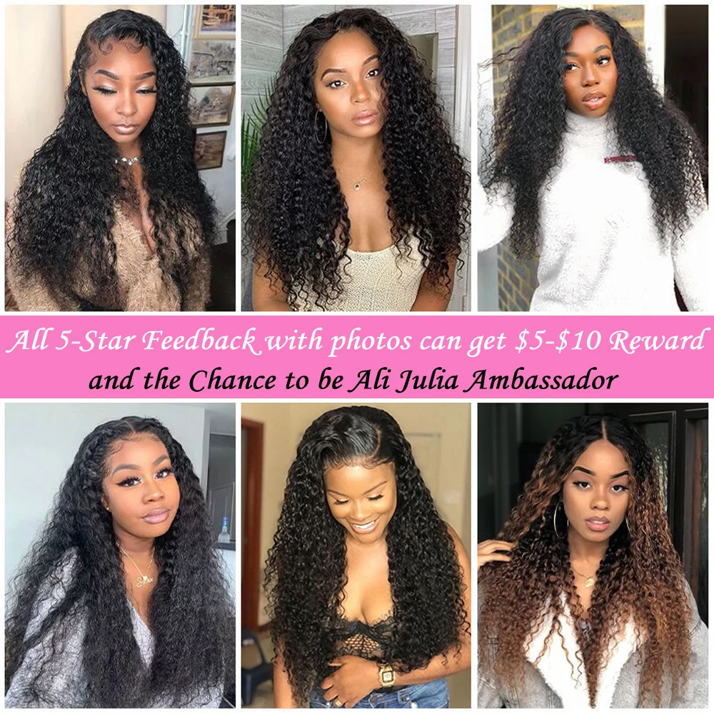 Brazilian Curly Bundles Ali Julia Remy Hair 100% Curly Weave Human Hair Extensions 8-26 Natural Color 3 Bundles Curly Hair Weave (23)